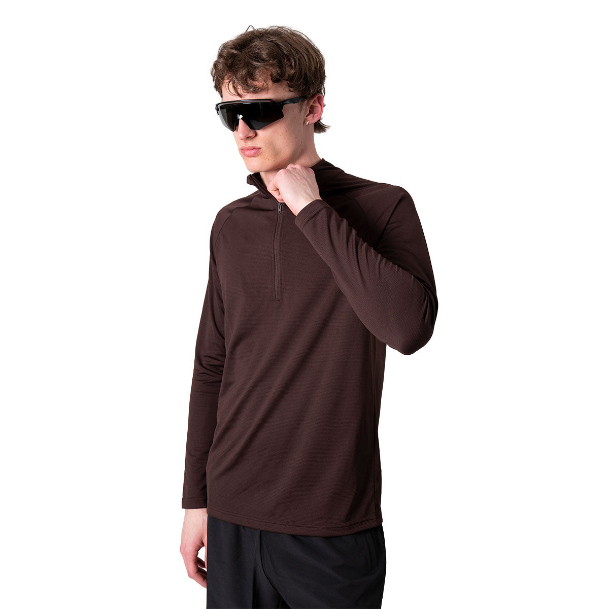 Brun Liiteguard Ground-Tech 1/4 zip trøje til mænd