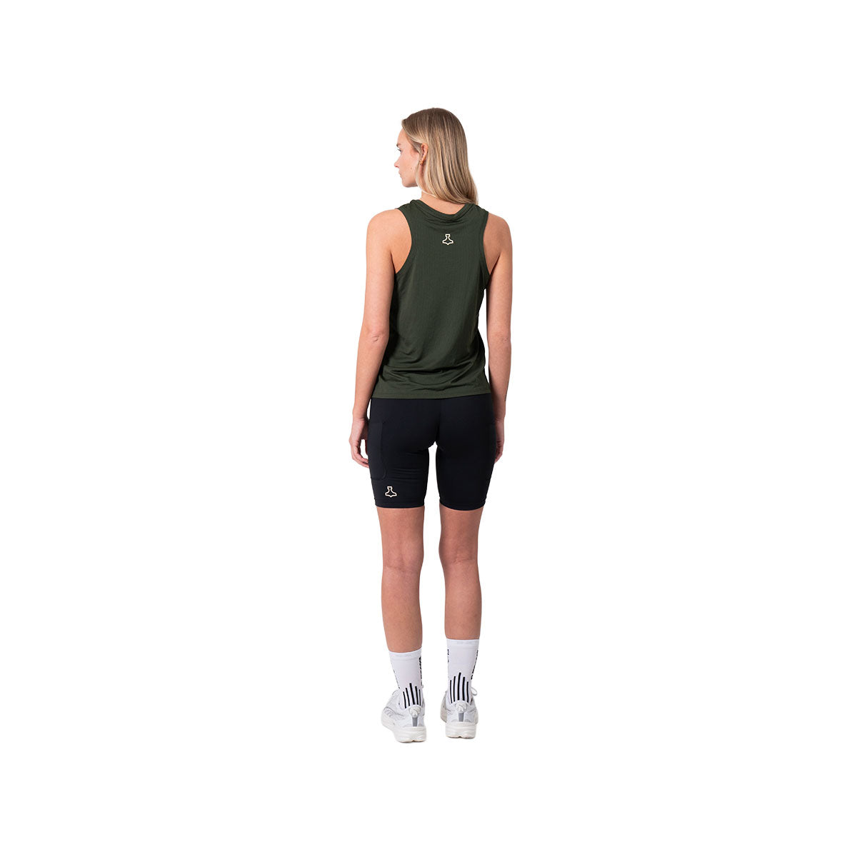 Grøn Liiteguard Ground-Tech singlet til damer, bagfra set