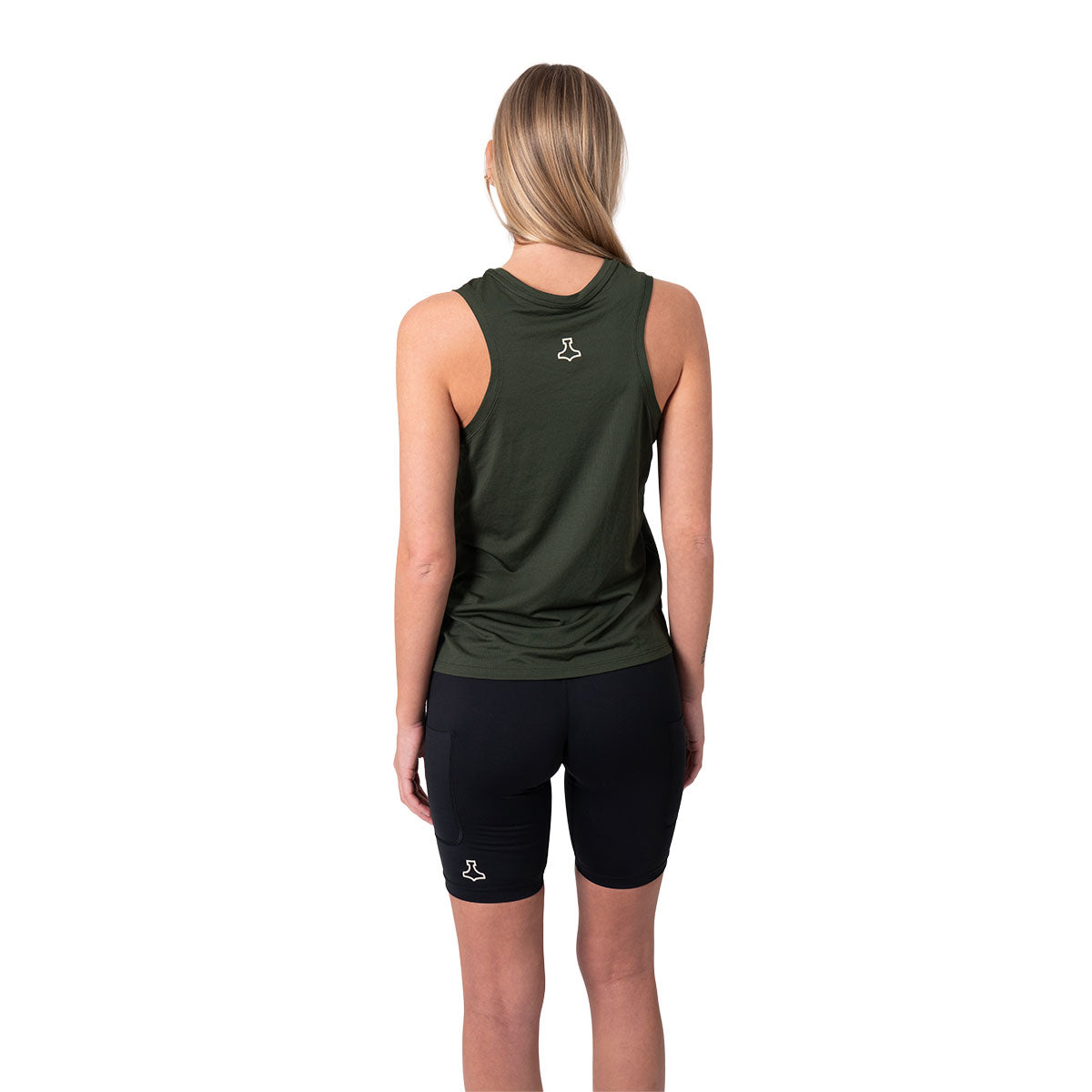 Grøn Liiteguard Ground-Tech singlet til damer set bagfra