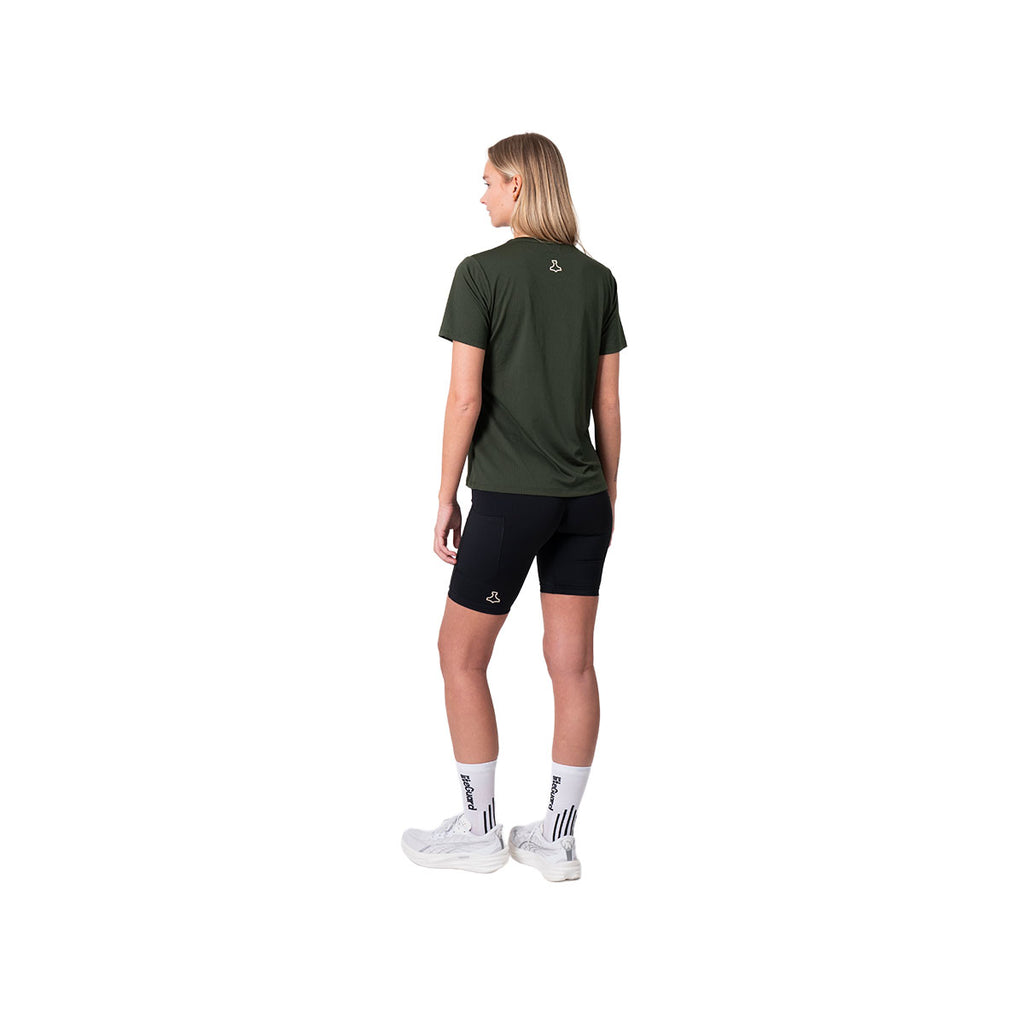 Grøn Liiteguard Ground-Tech T-shirt til damer set bagfra