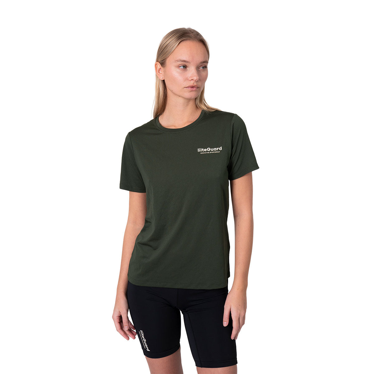 Liiteguard Ground-Tech T-shirt til damer i grøn farve