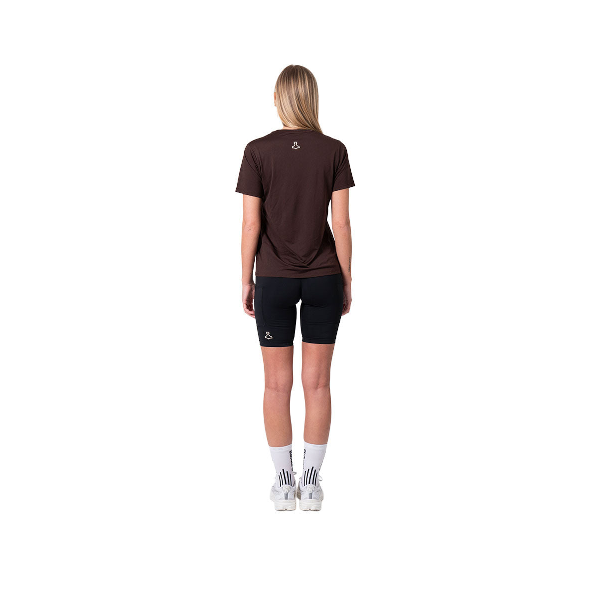 Brun Liiteguard Ground-Tech T-shirt til damer set bagfra