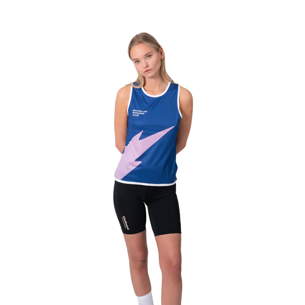 LiiteGuard Mikkeller Singlet Dame i blå med lyserød lynlåsdesign