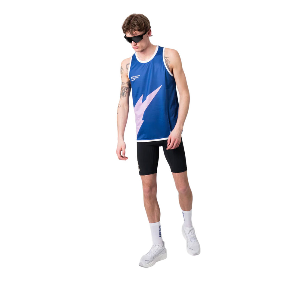 Mikkeller singlet til herre i blå med grafik