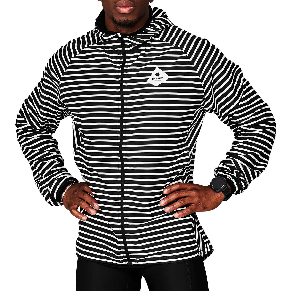 Saysky Stripe Pace Jacket – herre løbejakke – KSO.dk
