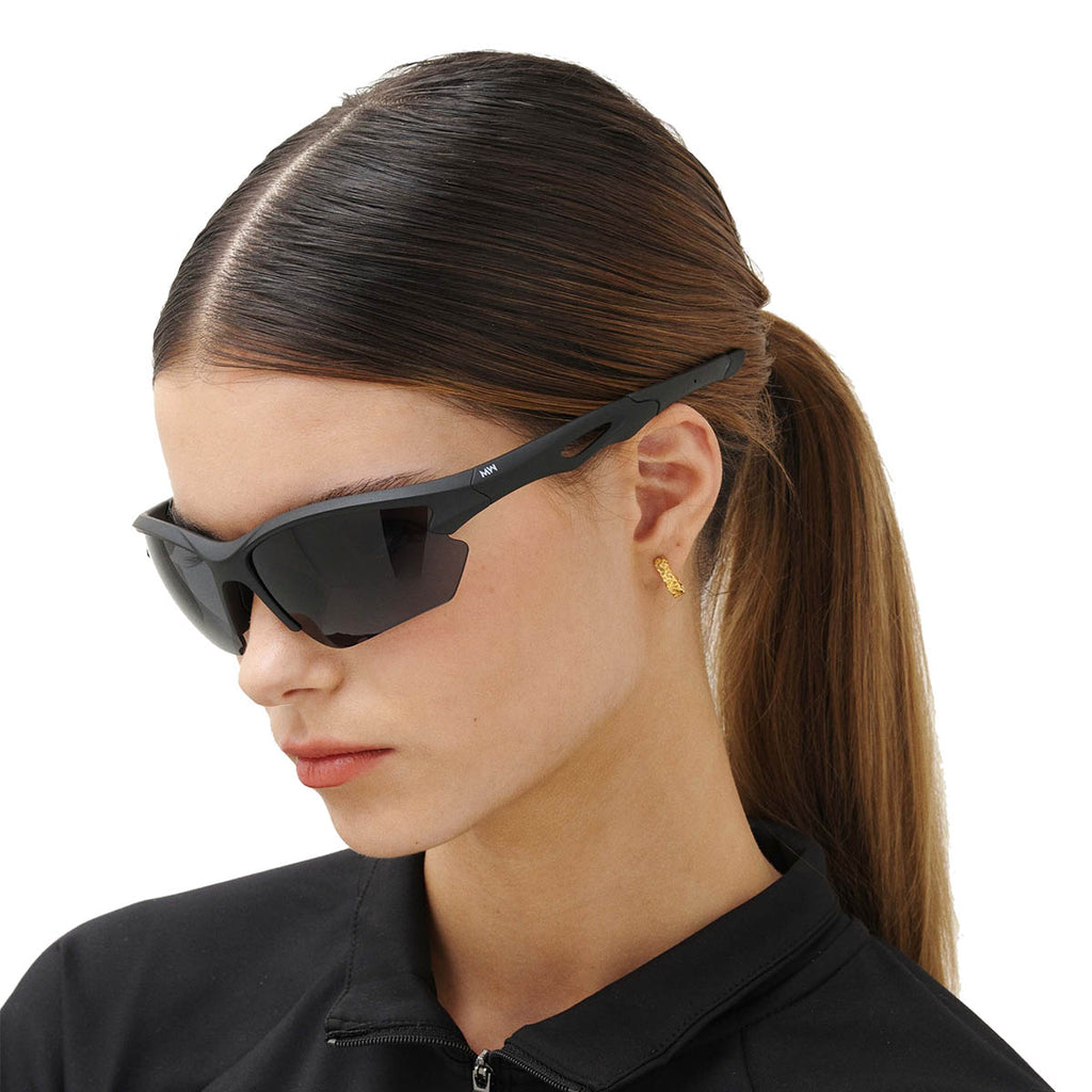 MessyWeekend Rate Grey Black Solbrille