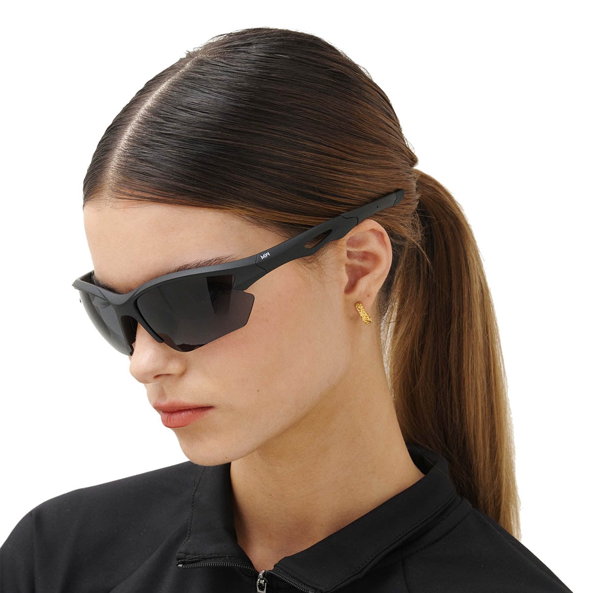 MessyWeekend Rate Grey Black Solbrille