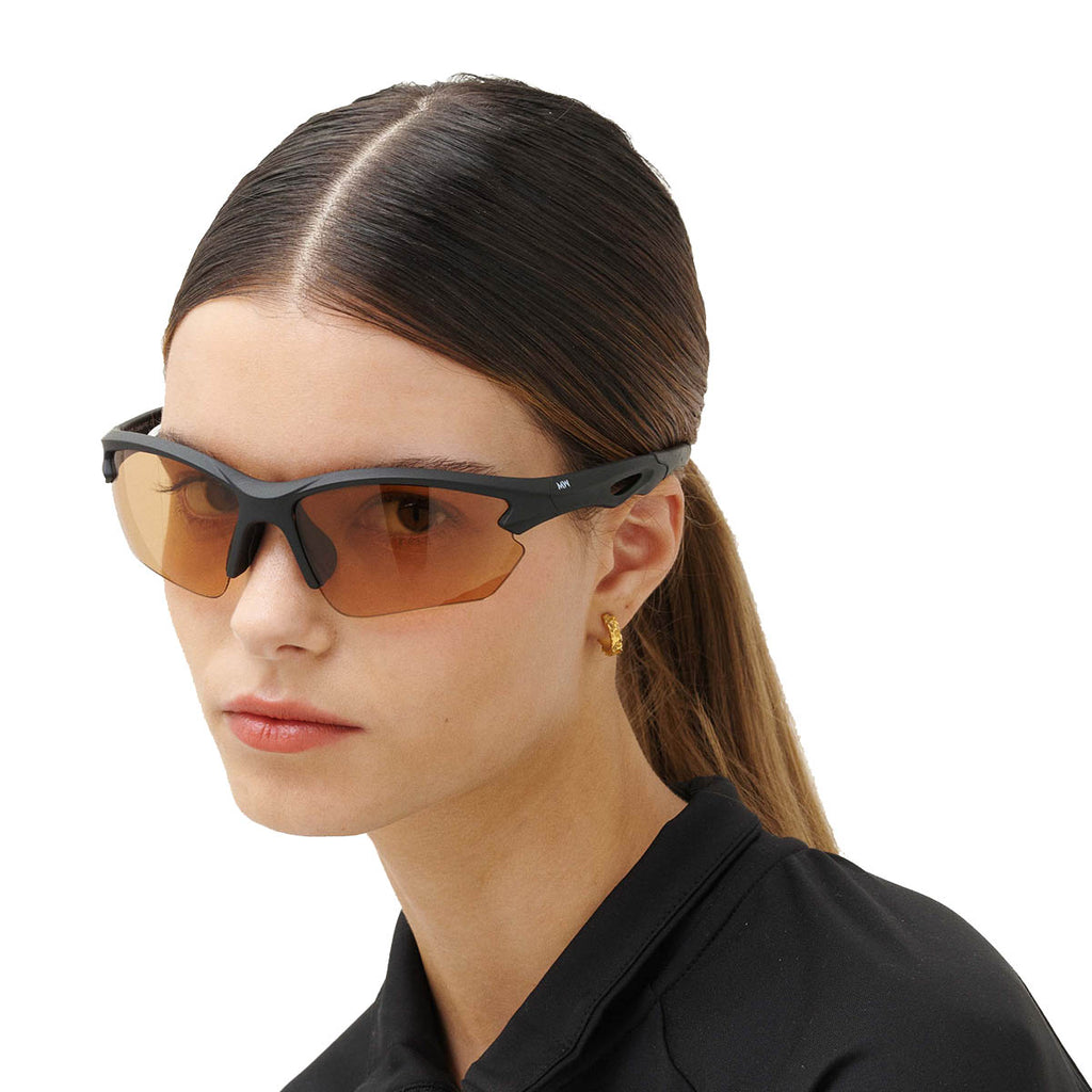 MessyWeekend Rapid Orange Black Solbrille