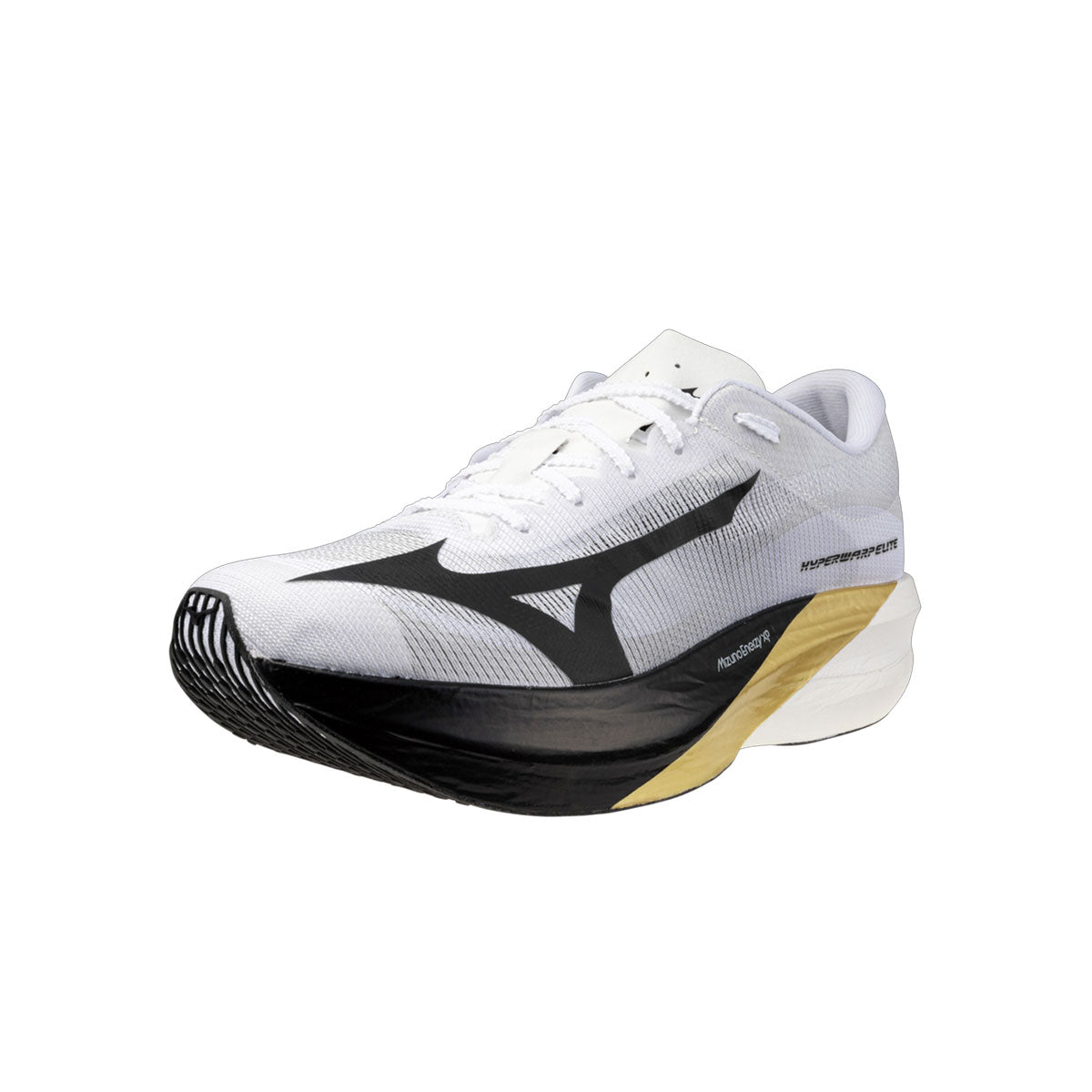 Mizuno Hyperwarp Elite løbesko i hvid og sort