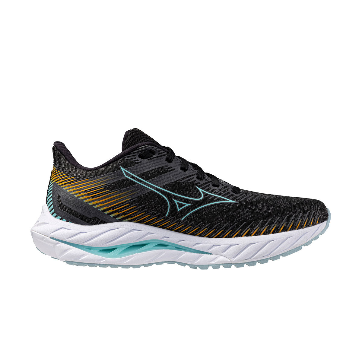 Mizuno Wave Sirius Dame løbesko i sort og orange design