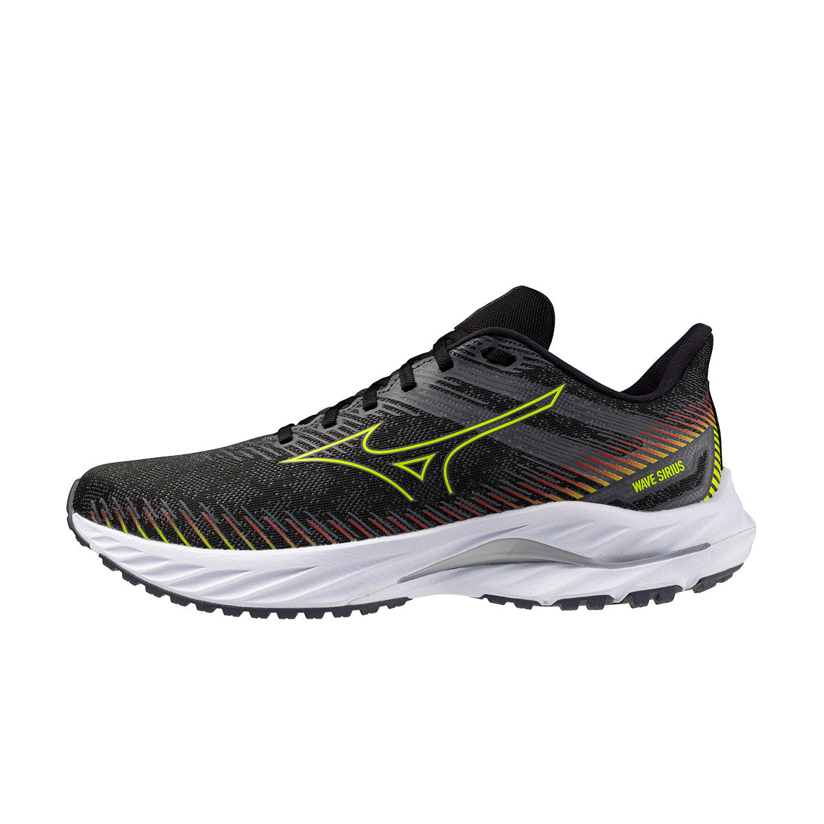 Mizuno Wave Sirius herre løbesko i sort og gul
