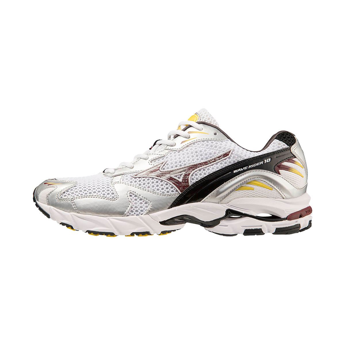 Mizuno Wave Rider 10 vandresko i hvid og sort