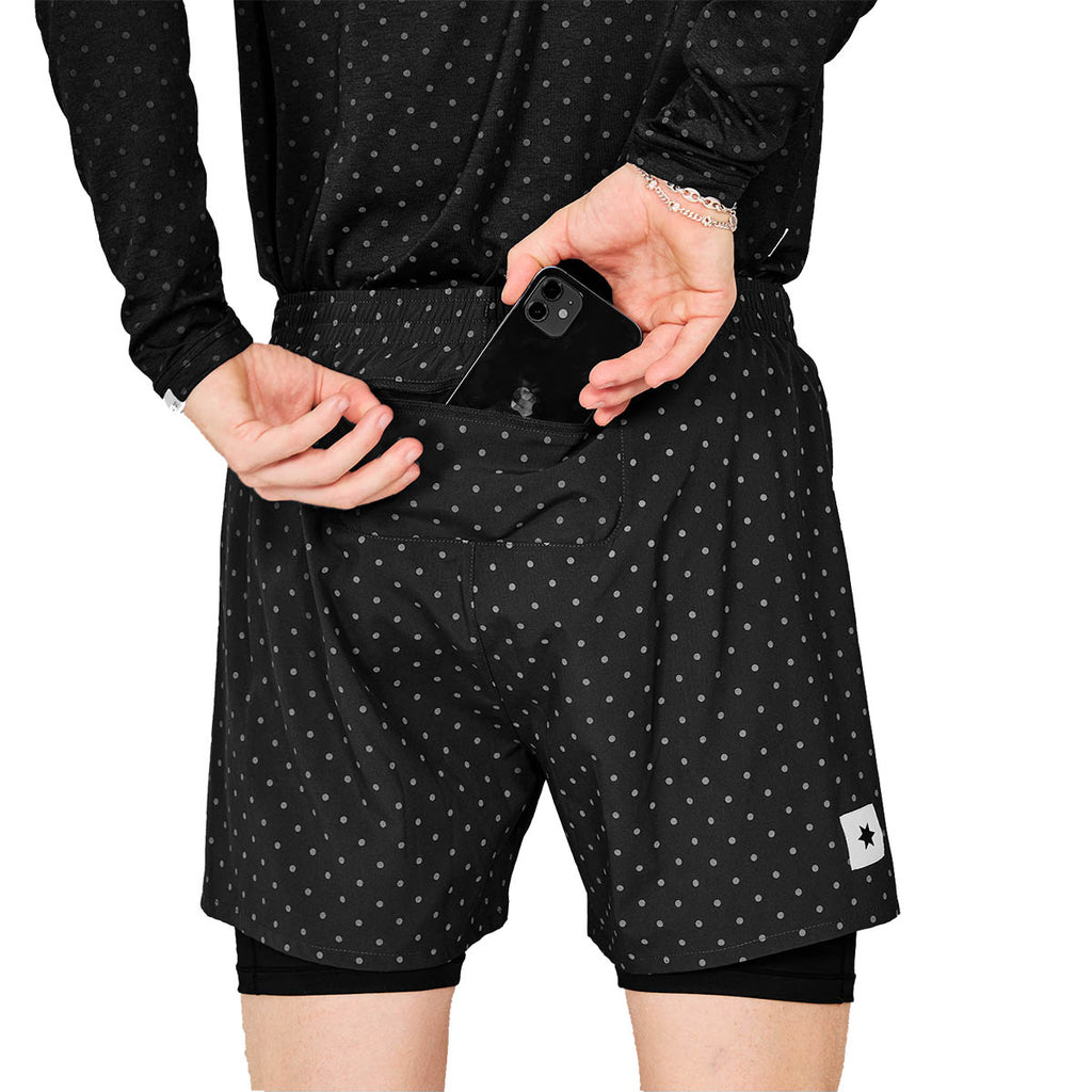 Saysky Polka 2 In 1 Pace Shorts 5"