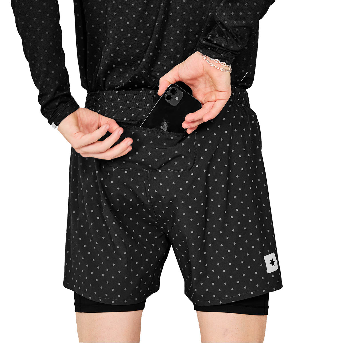 Saysky Polka 2 In 1 Pace Shorts 5"
