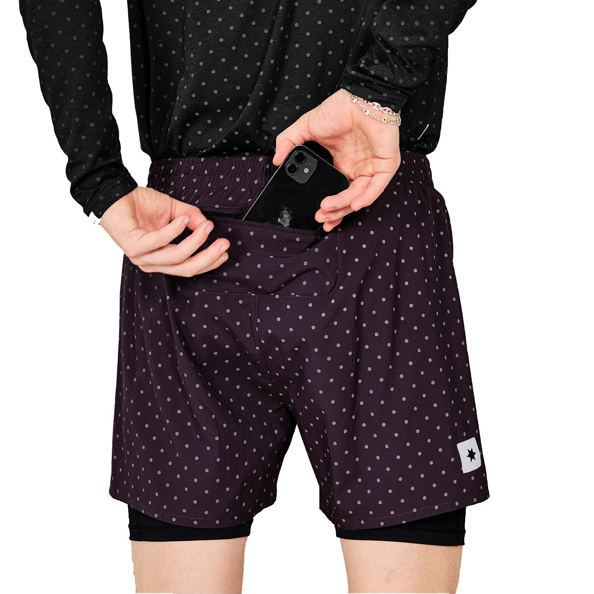 Saysky Polka 2 In 1 Pace Shorts 5"