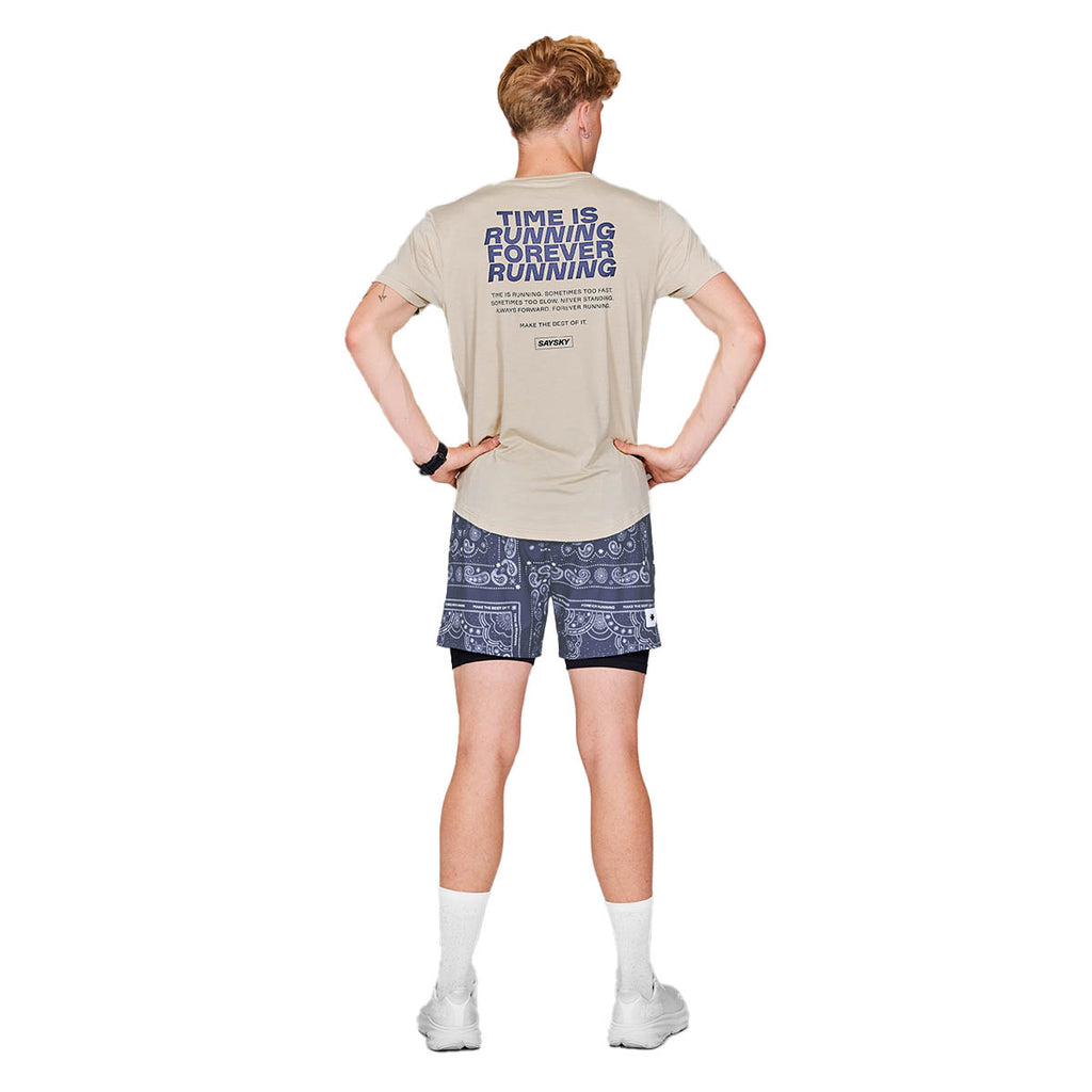 Saysky Paisley 2 In 1 Pace Shorts 5"