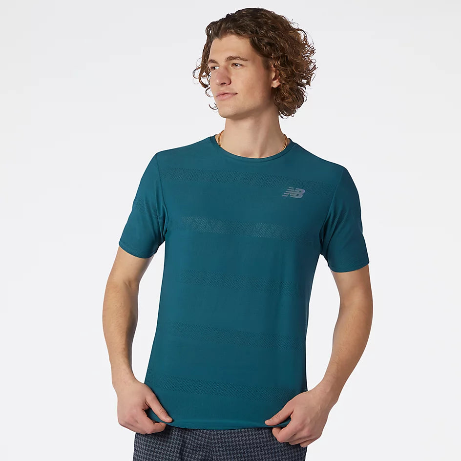 New Balance Q Speed Jacquard SS Tee Herre
