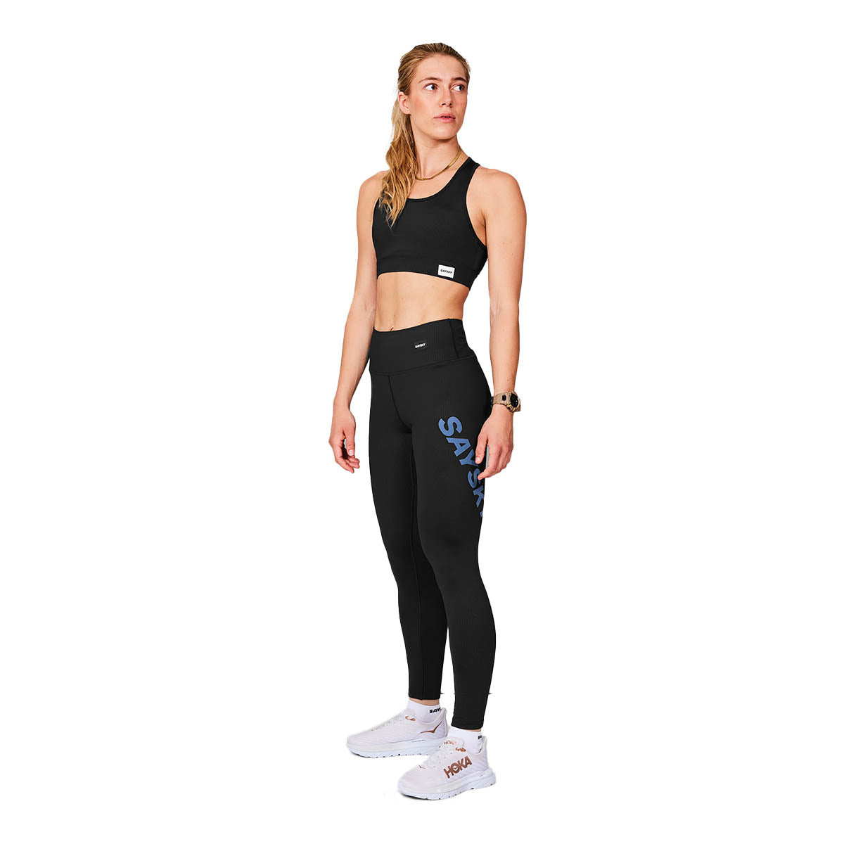 Saysky Logo Pace+ Long Tights High Waist Dame
