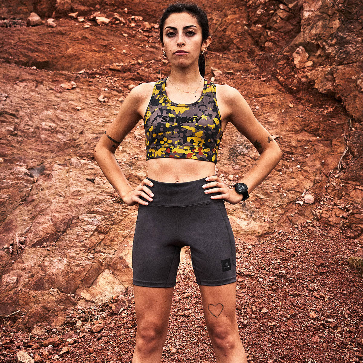 Saysky Camo Combat Sports Bra