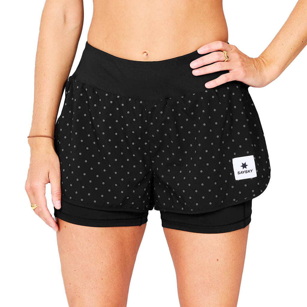 Saysky Polka 2 In 1 Pace Shorts 3" Dame