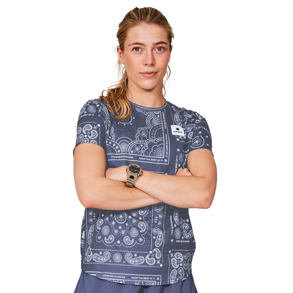 Saysky Paisley Combat T-shirt Dame