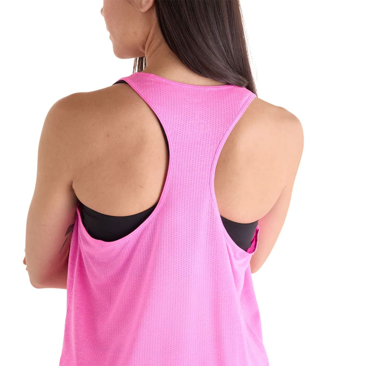Rosa New Balance Athletics tanktop med åben ryg