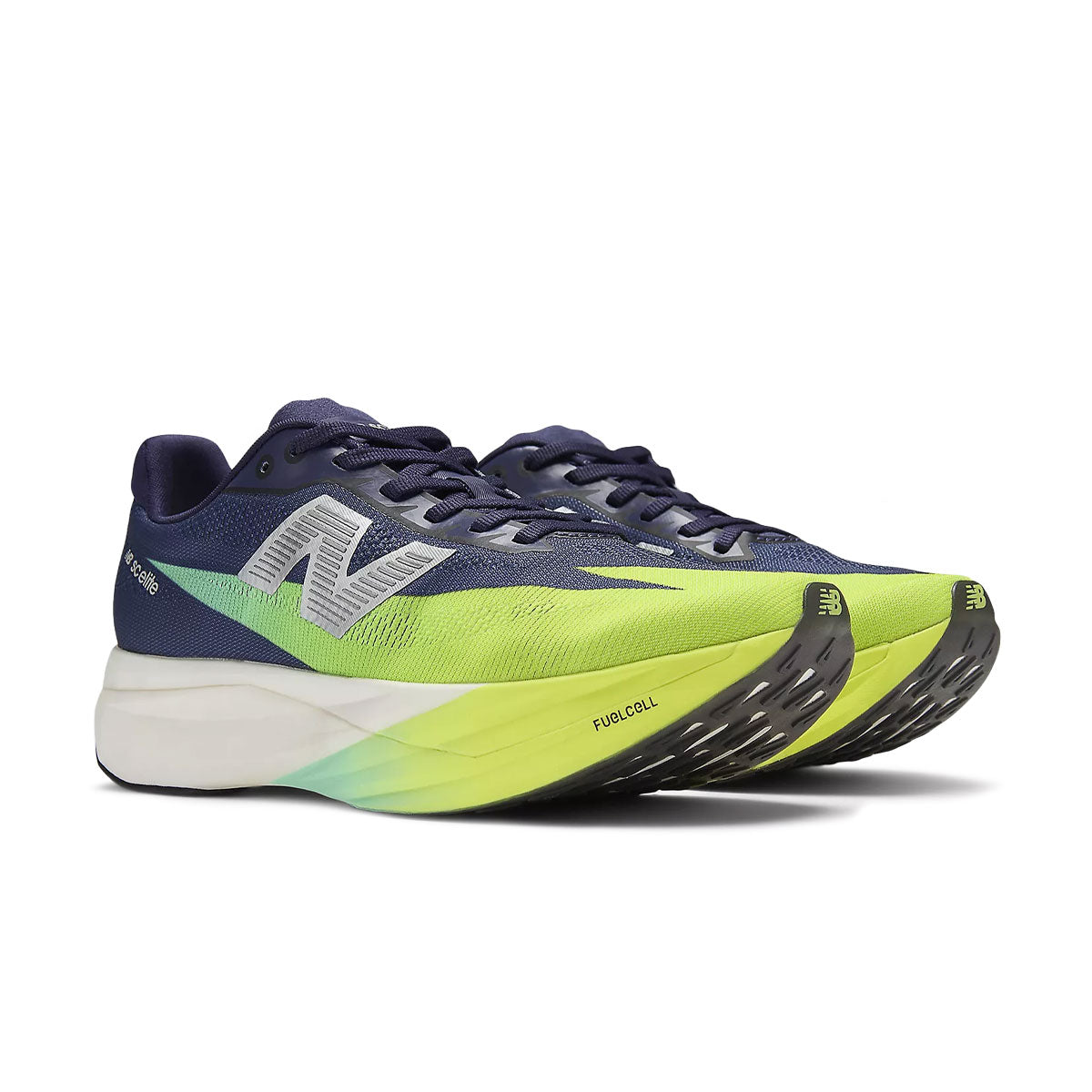 New Balance FuelCell SuperComp Elite V5 løbesko i blå og grøn