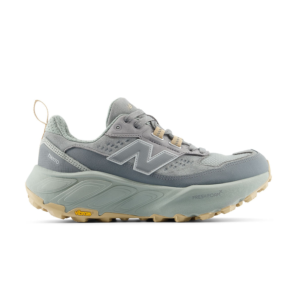 New Balance Hierro V9 Dame trailsko i grå og beige farver