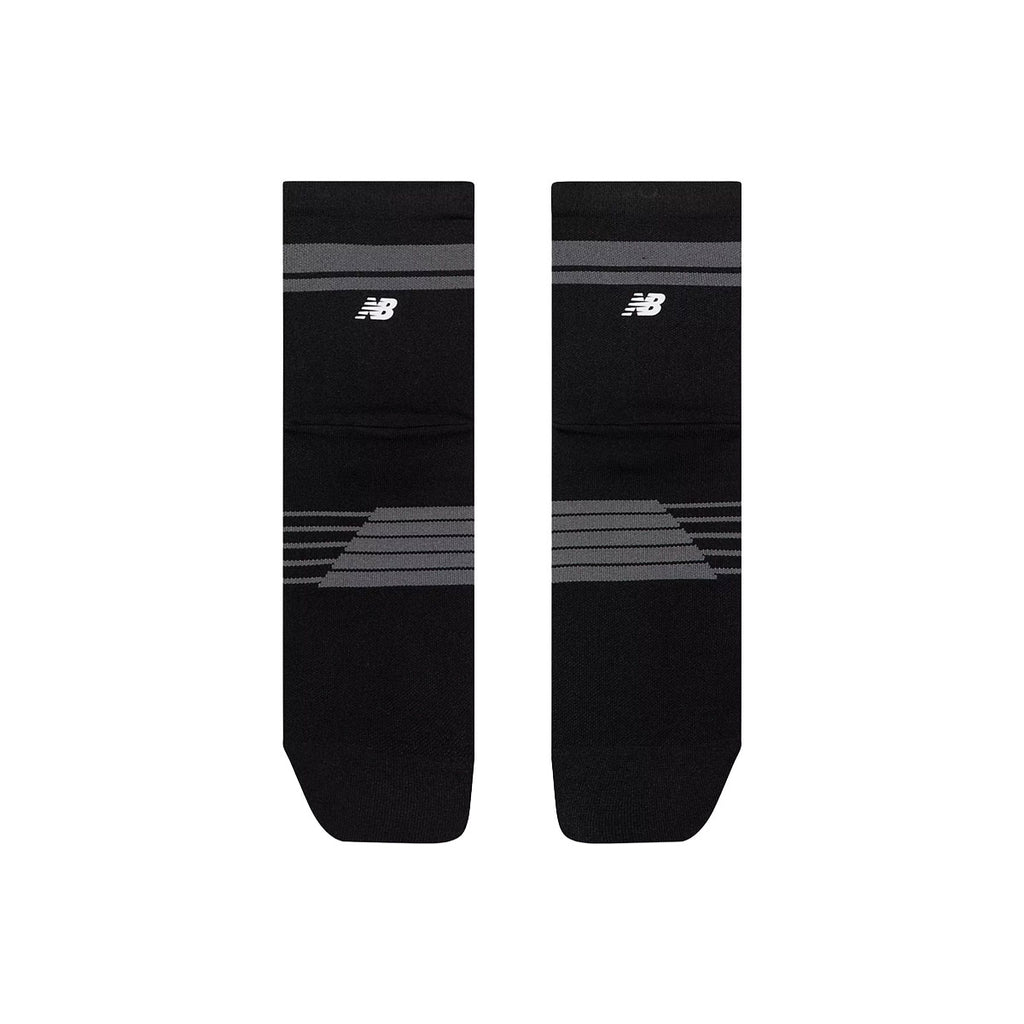New Balance Pro Run Quarter Socks i sort med grå striber