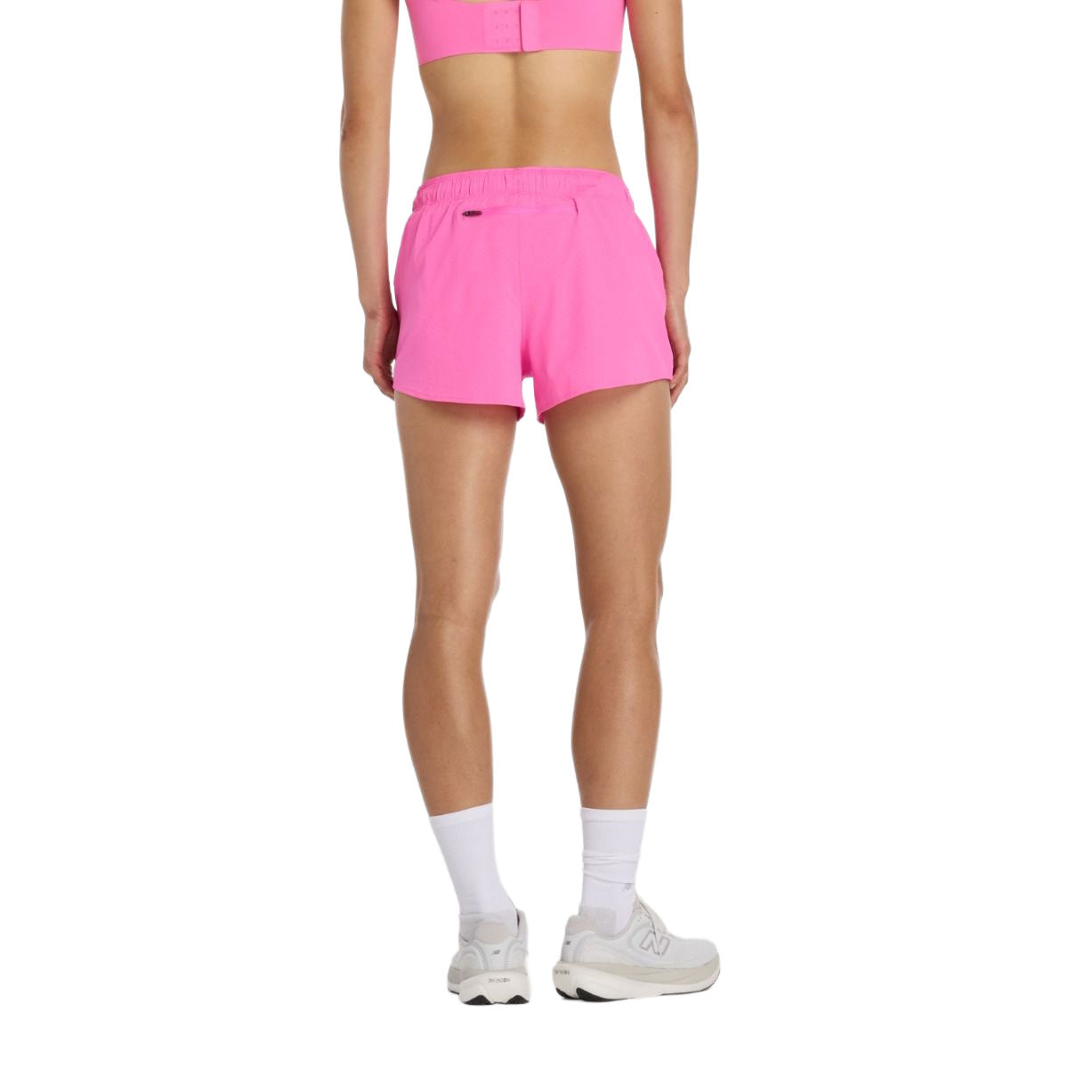 Ny Balance RC Shorts 3" Dame i pink med elastisk talje