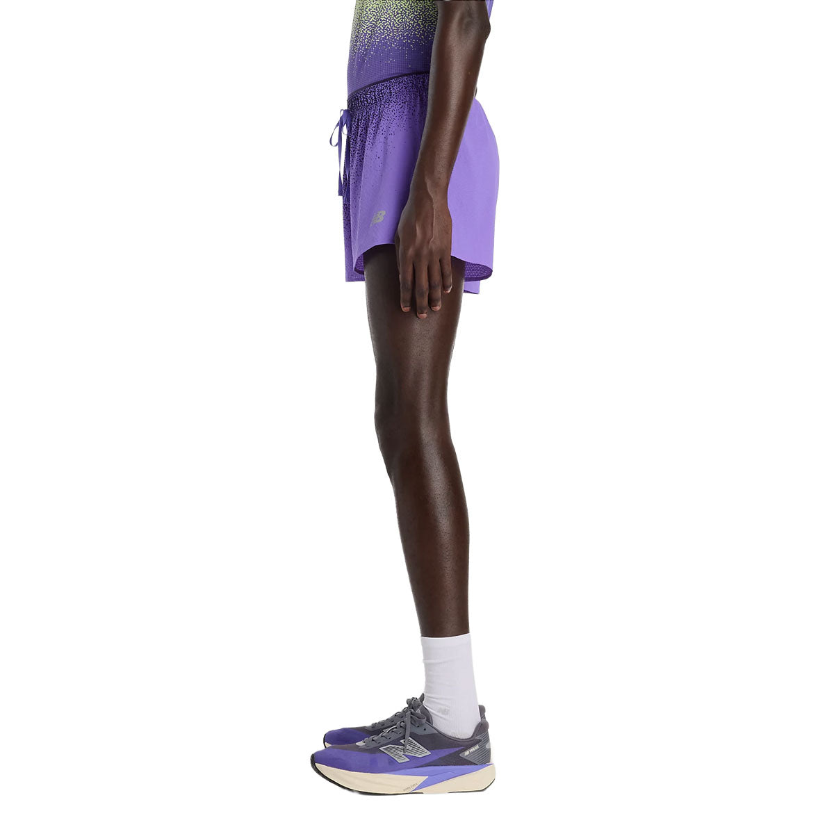 Lilla New Balance RC Ultralight PR shorts til mænd, 3 tommer længde