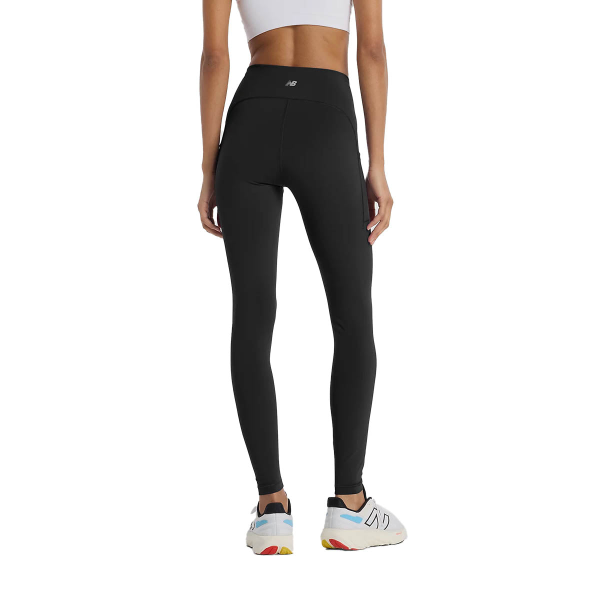 New Balance Sleek Pocket High Rise Legging 27" Dame