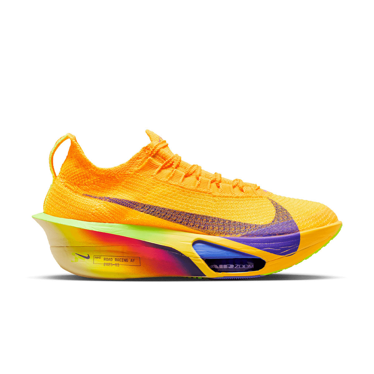 Nike Air Zoom Alphafly Next% 3 Dame i gul og lilla løbesko