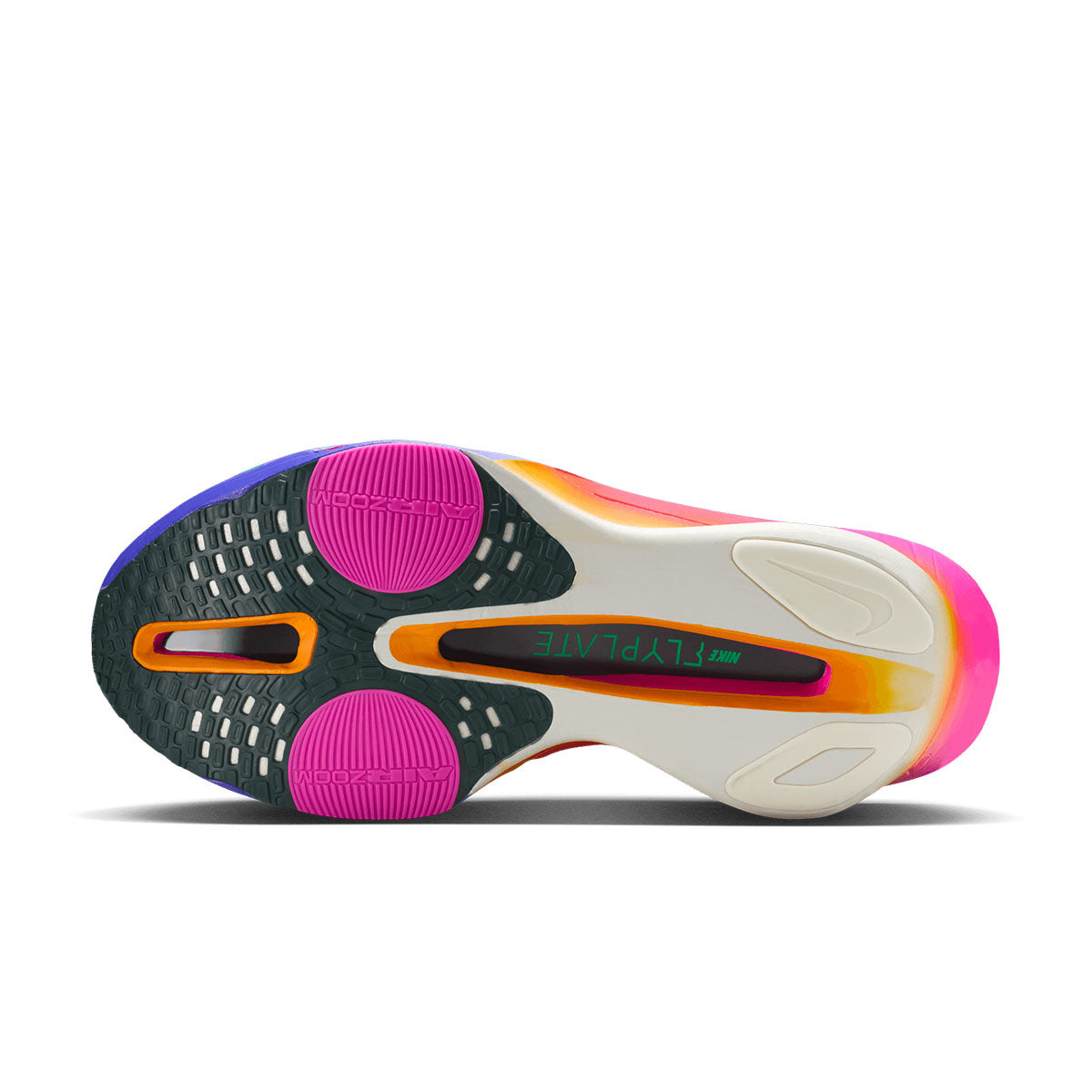 Nike Air Zoom Alphafly Next% 3 EK herre løbesko sål med farverige detaljer