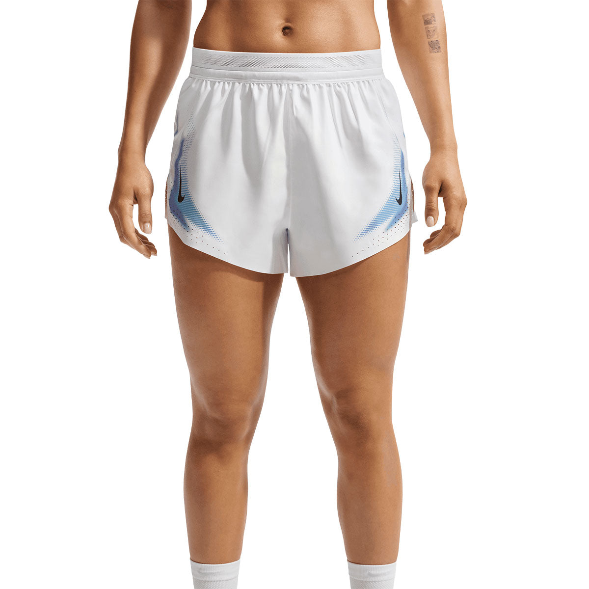 Nike Dri-FIT ADV Aeroswift 3in shorts til damer i hvid