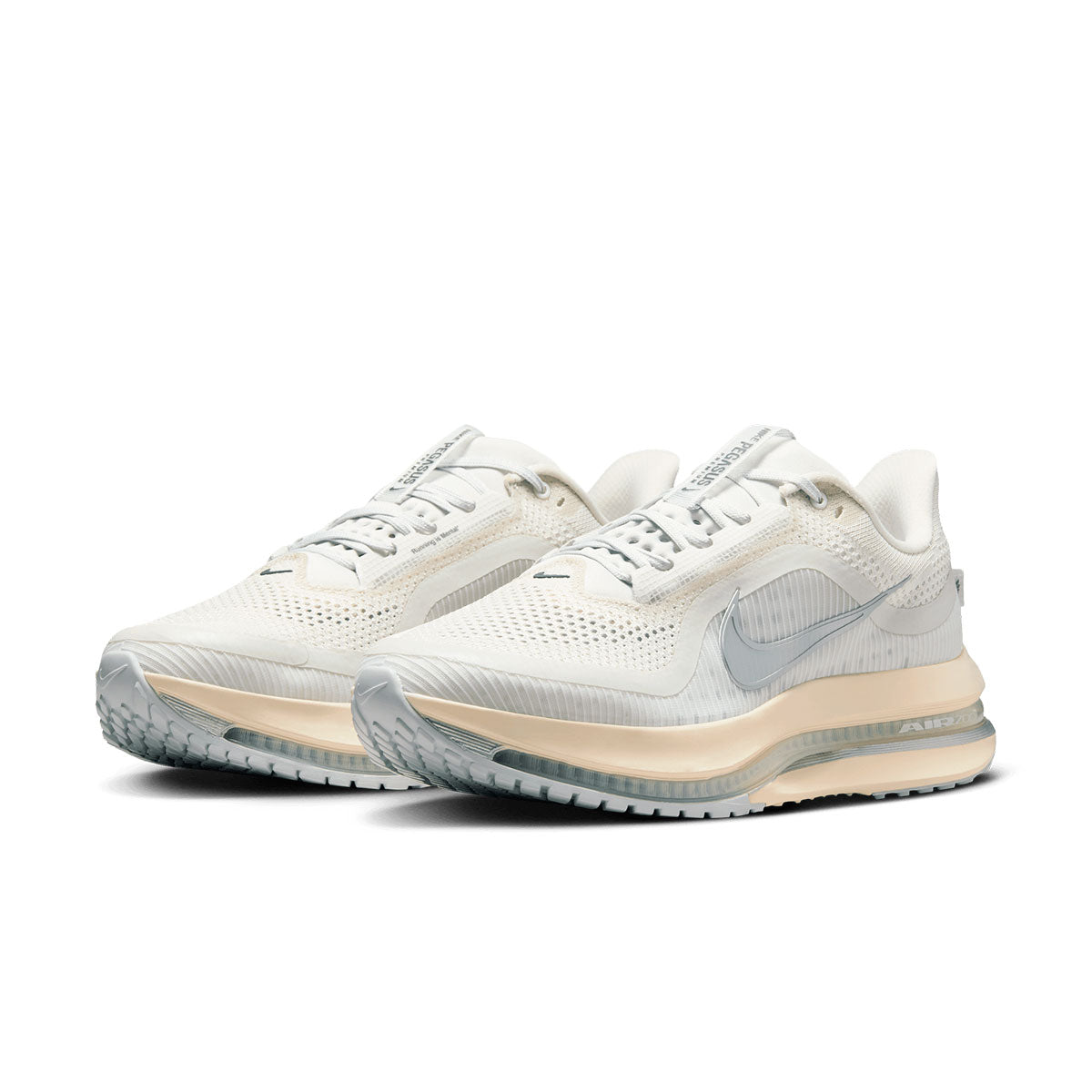 Nike Pegasus Herre løbesko i lys grå med åndbart mesh og støddæmpende sål
