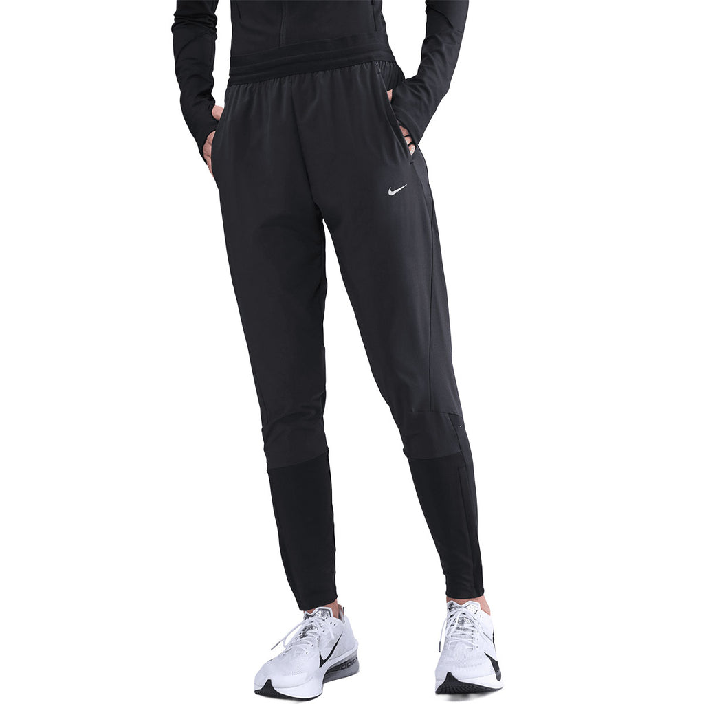 Nike Swift Dri-Fit mid-rise bukser til damer i sort