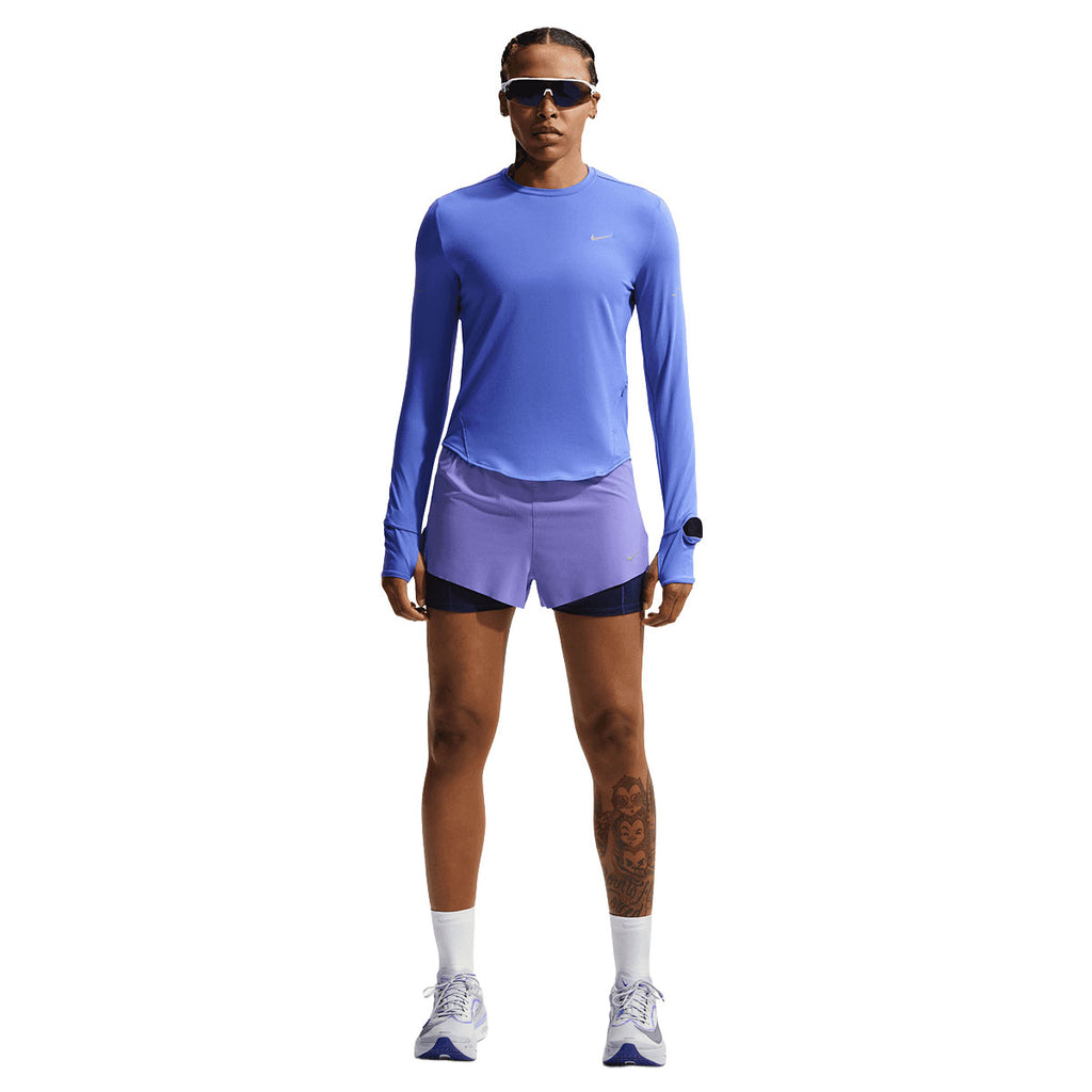 Nike langærmet trøje Swift UV LS Dame i blå farve