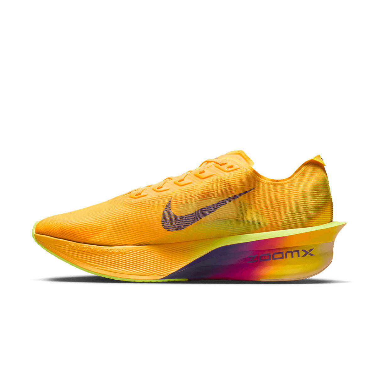 Nike ZoomX Vaporfly Next% 4 Herre løbesko i gul og lilla farve
