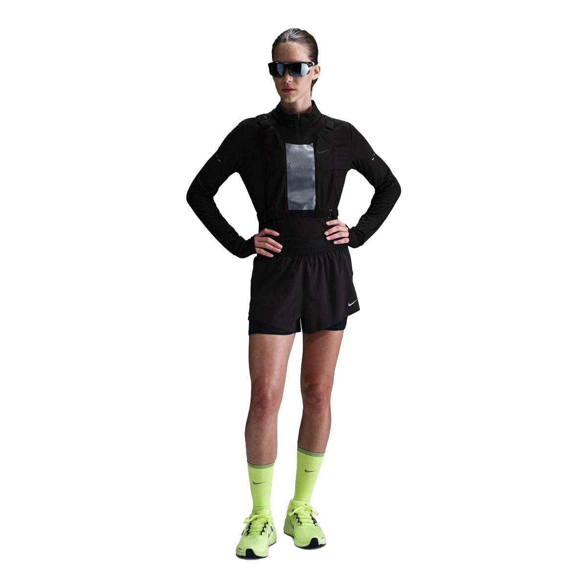 Nike Swift Mid-Rise 2i1 Shorts Dame