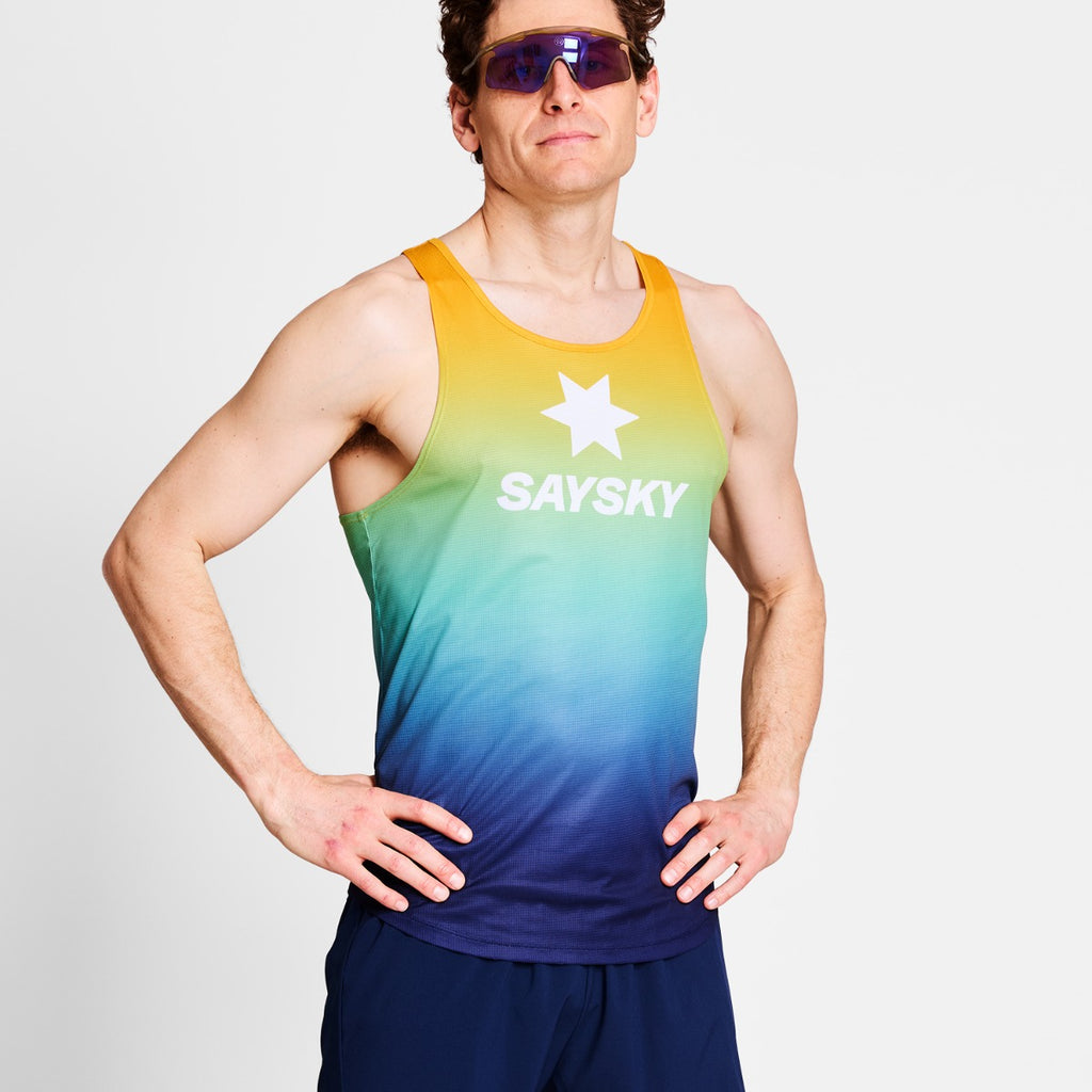 Saysky Drip Dye Flow Singlet