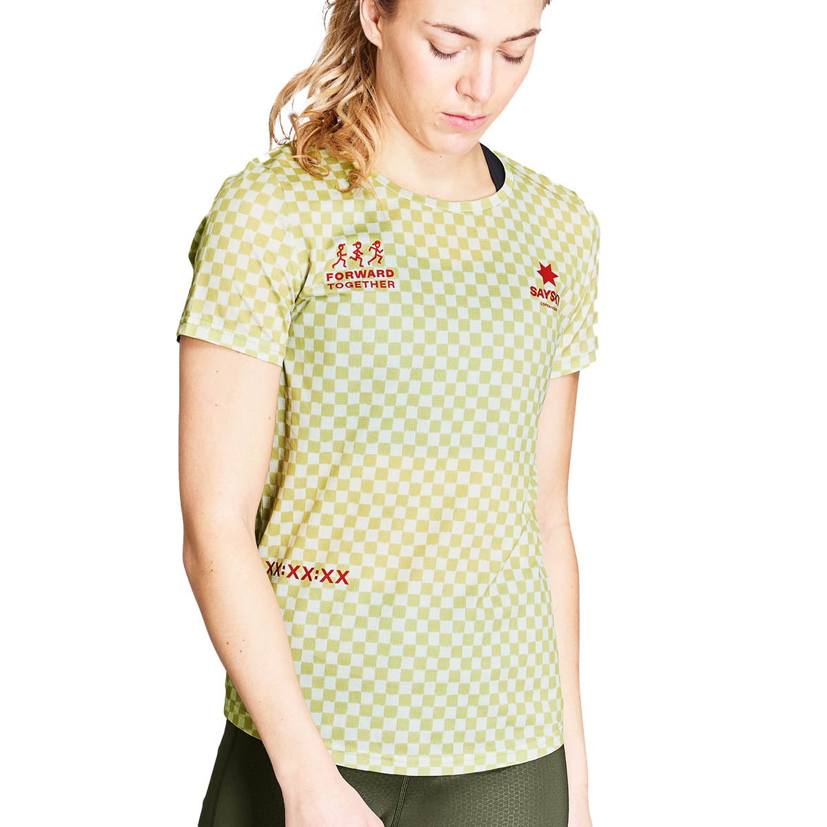 Saysky Checker Combat T-shirt Dame