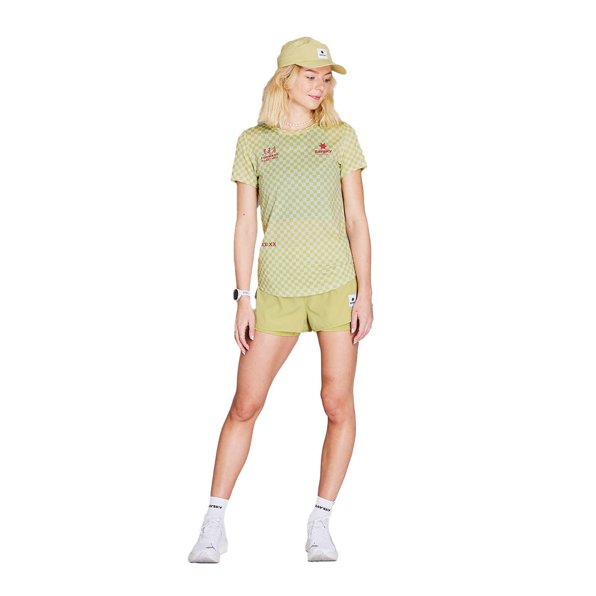 Saysky Checker Combat T-shirt Dame