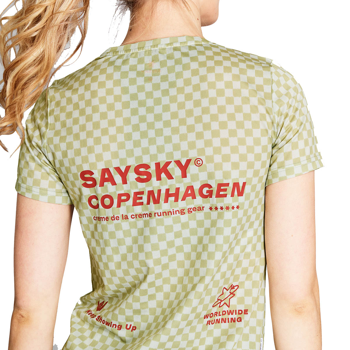 Saysky Checker Combat T-shirt Dame