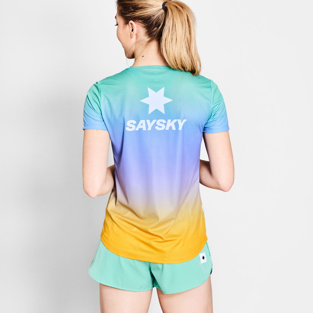 Saysky Drip Dye Flow T-shirt Dame