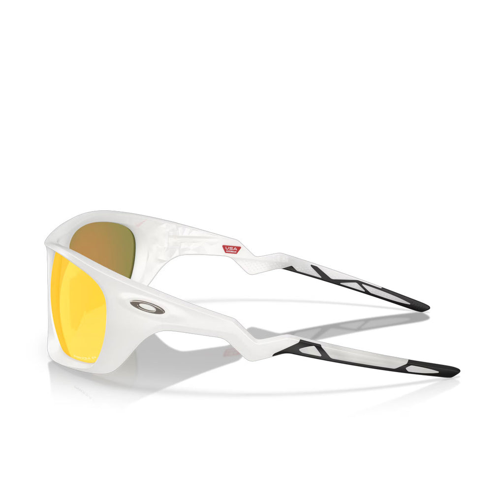 Oakley Lateralis Prizm Ruby polariserede solbriller med hvid ramme