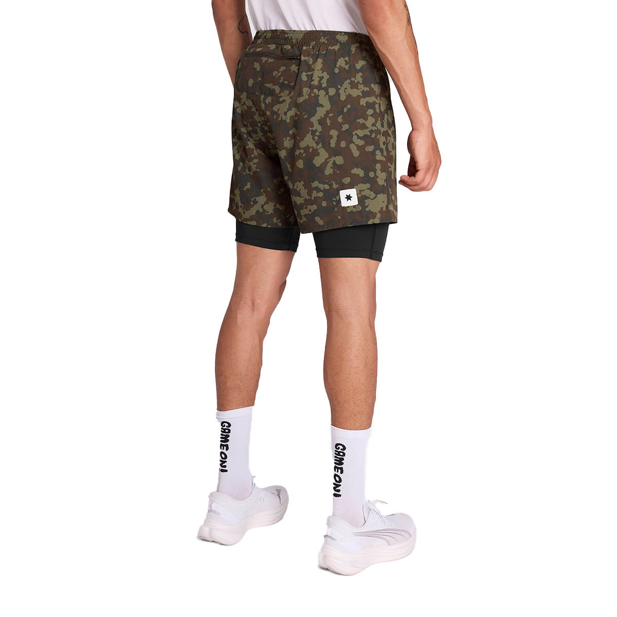 Saysky Camo Pace 2 in 1 Shorts 5"