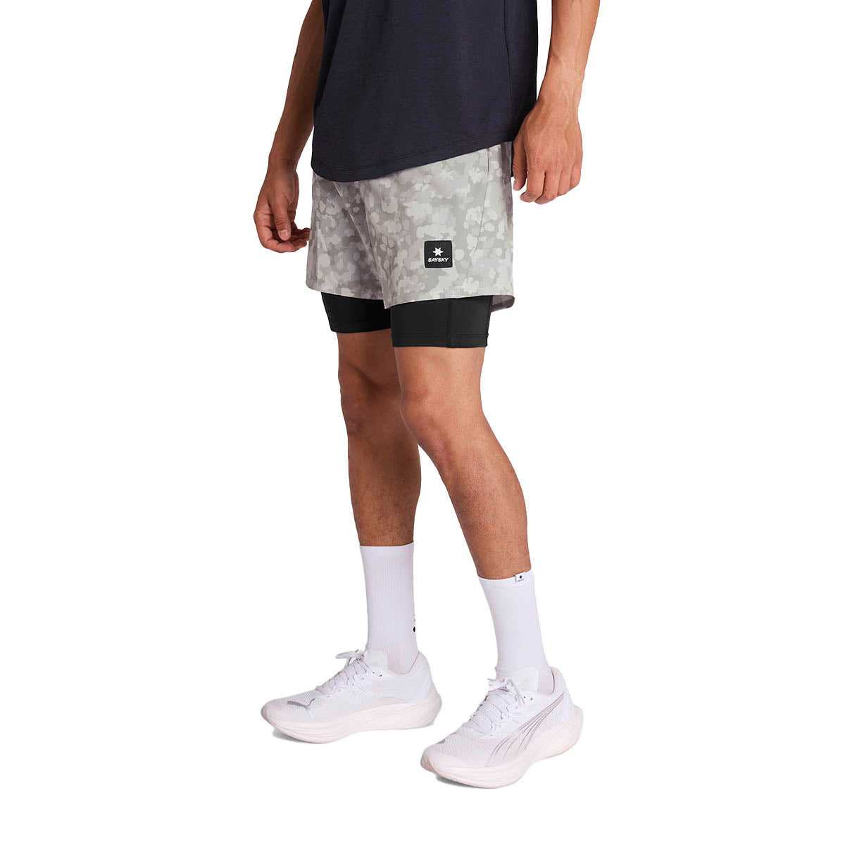 Saysky Camo Pace 2 in 1 Shorts 5"