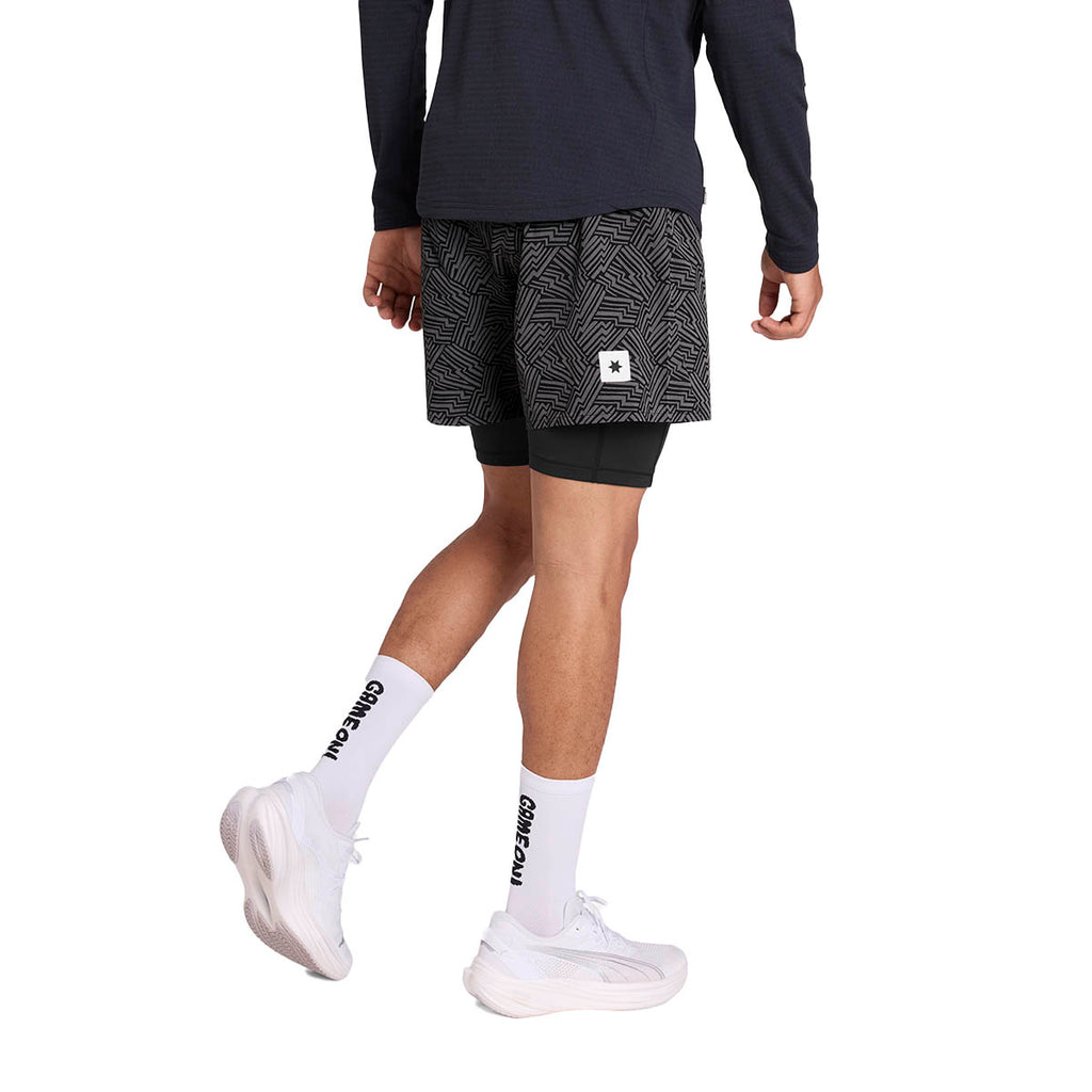 Saysky Reflective Pace 2 in 1 Shorts 5"