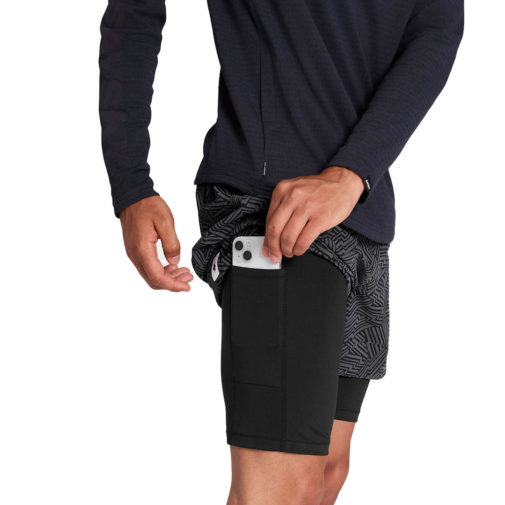 Saysky Reflective Pace 2 in 1 Shorts 5"